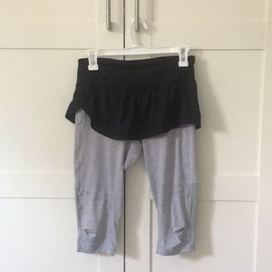 Lulu Lemon Crops with skirt